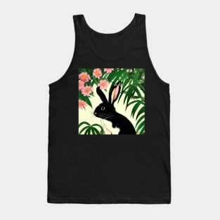 Tropical Wonderful Mini Rex Bunny Rabbit Loves Vintage Nature Chinese New Year Animal Tank Top